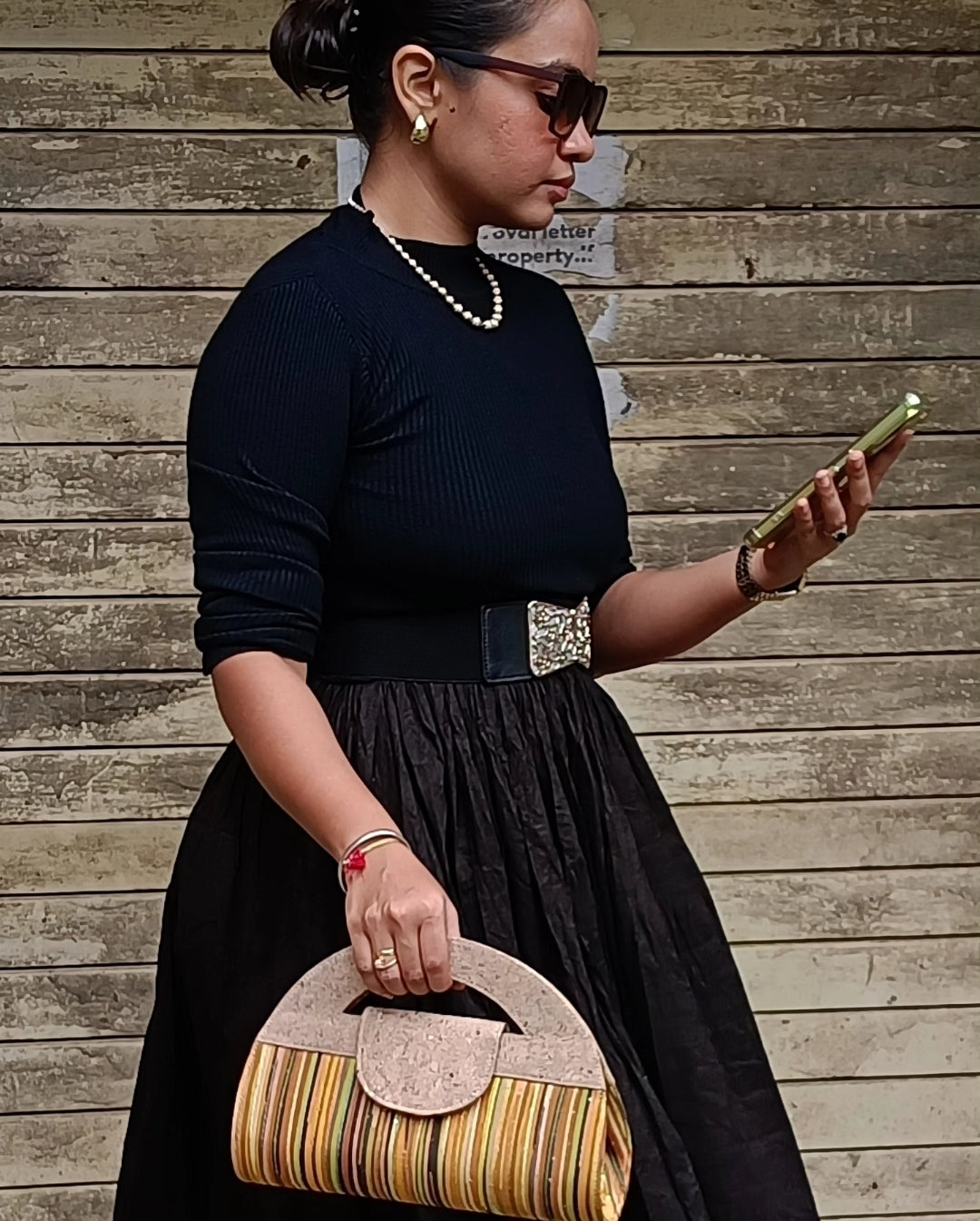 Verde Atman Cork Handbag