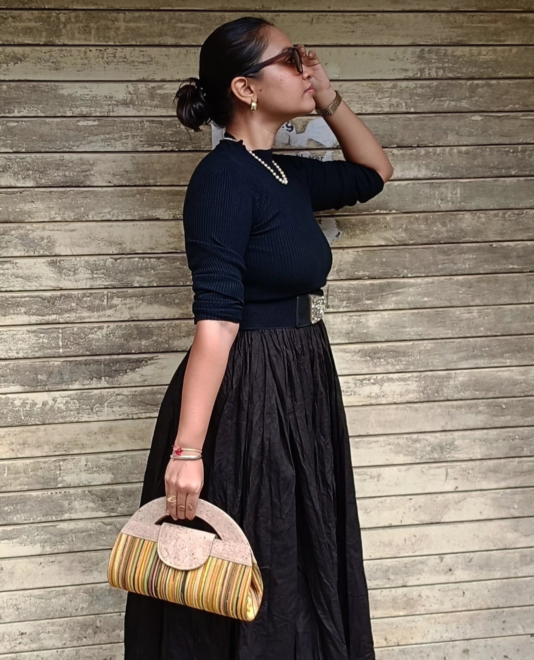 Verde Atman Cork Handbag