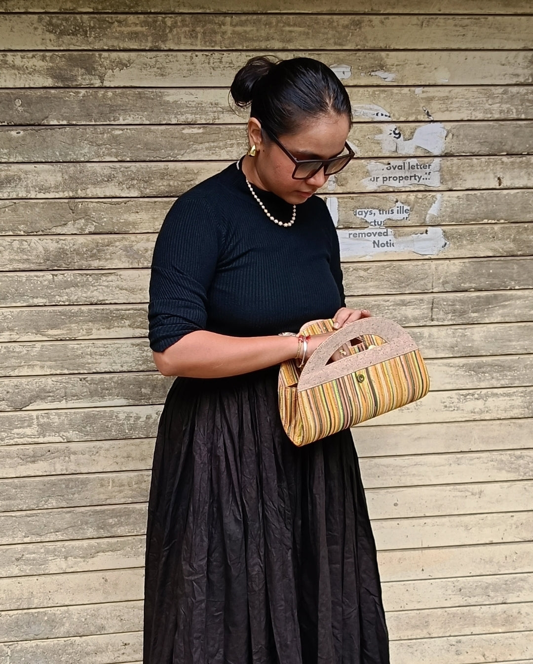 Verde Atman Cork Handbag