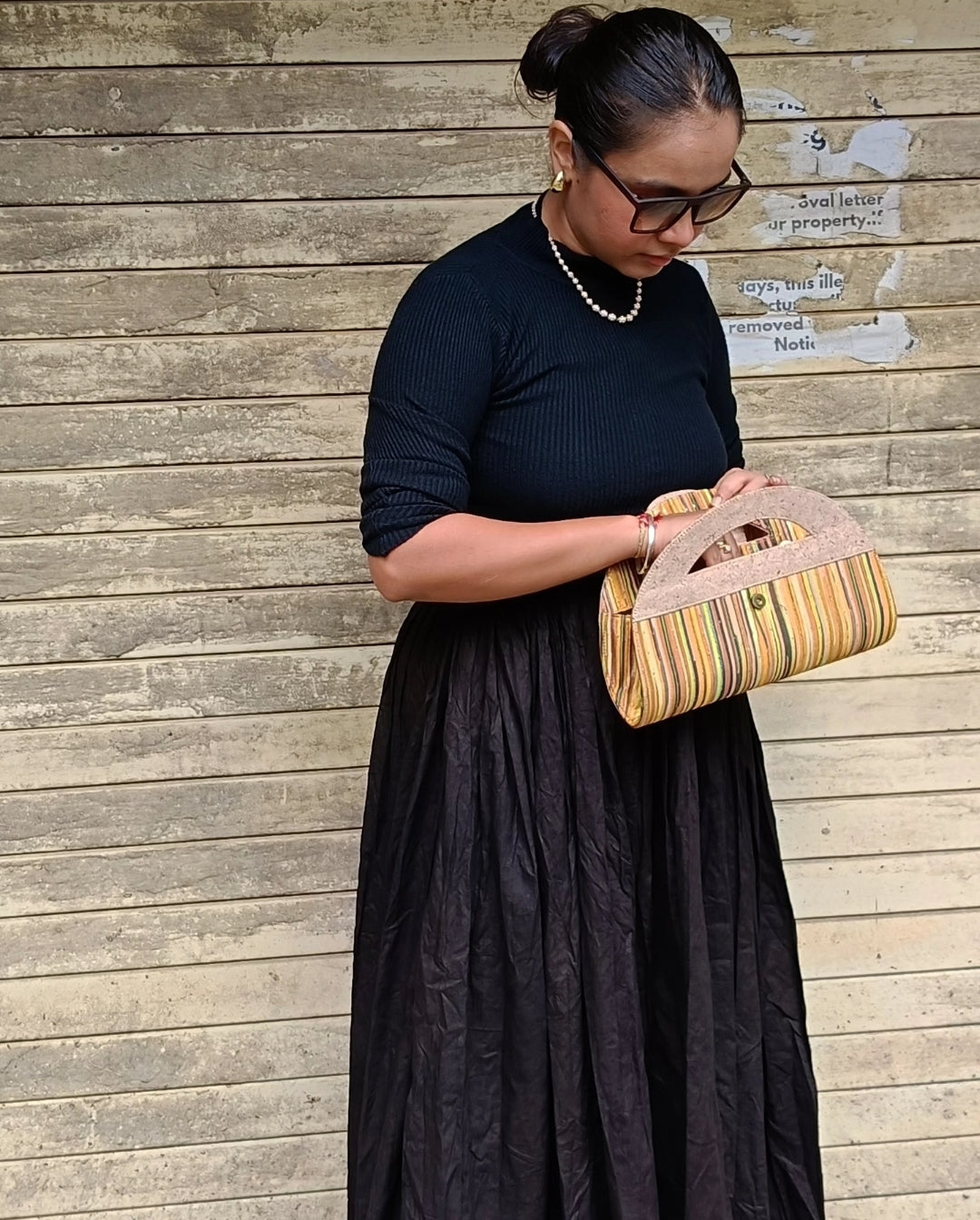 Verde Atman Cork Handbag