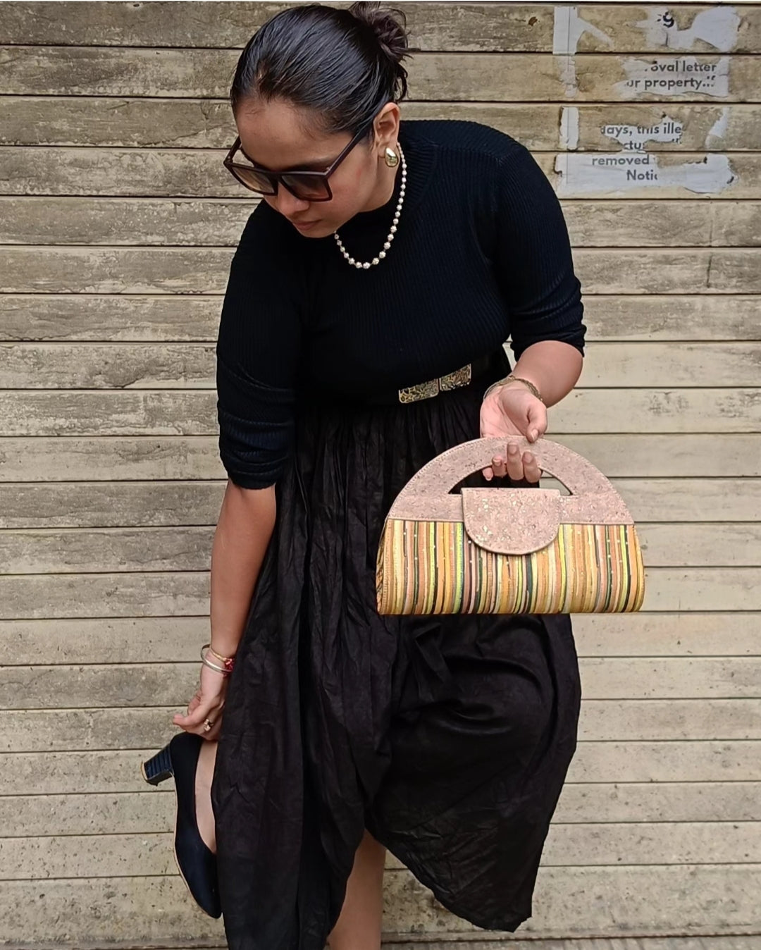 Verde Atman Cork Handbag