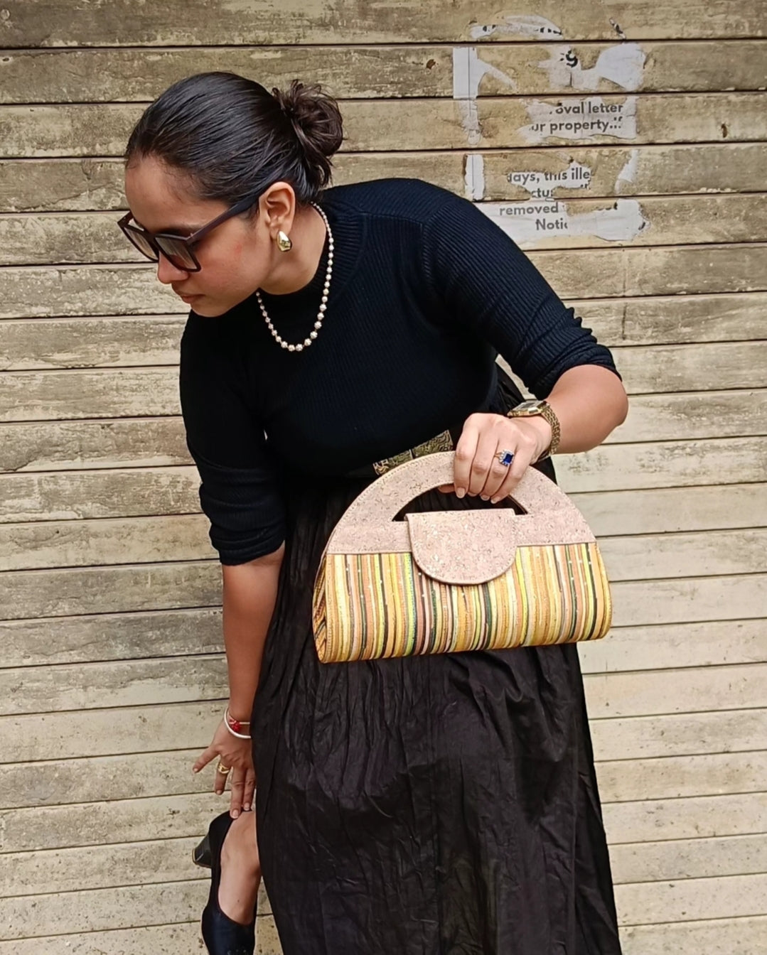 Verde Atman Cork Handbag