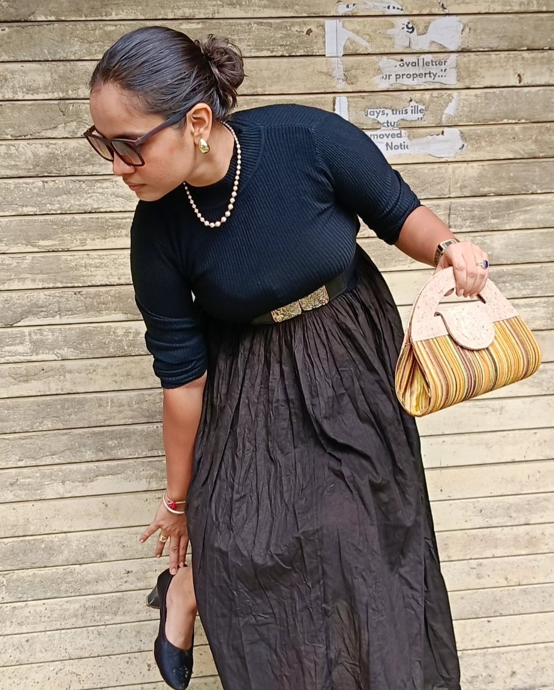 Verde Atman Cork Handbag