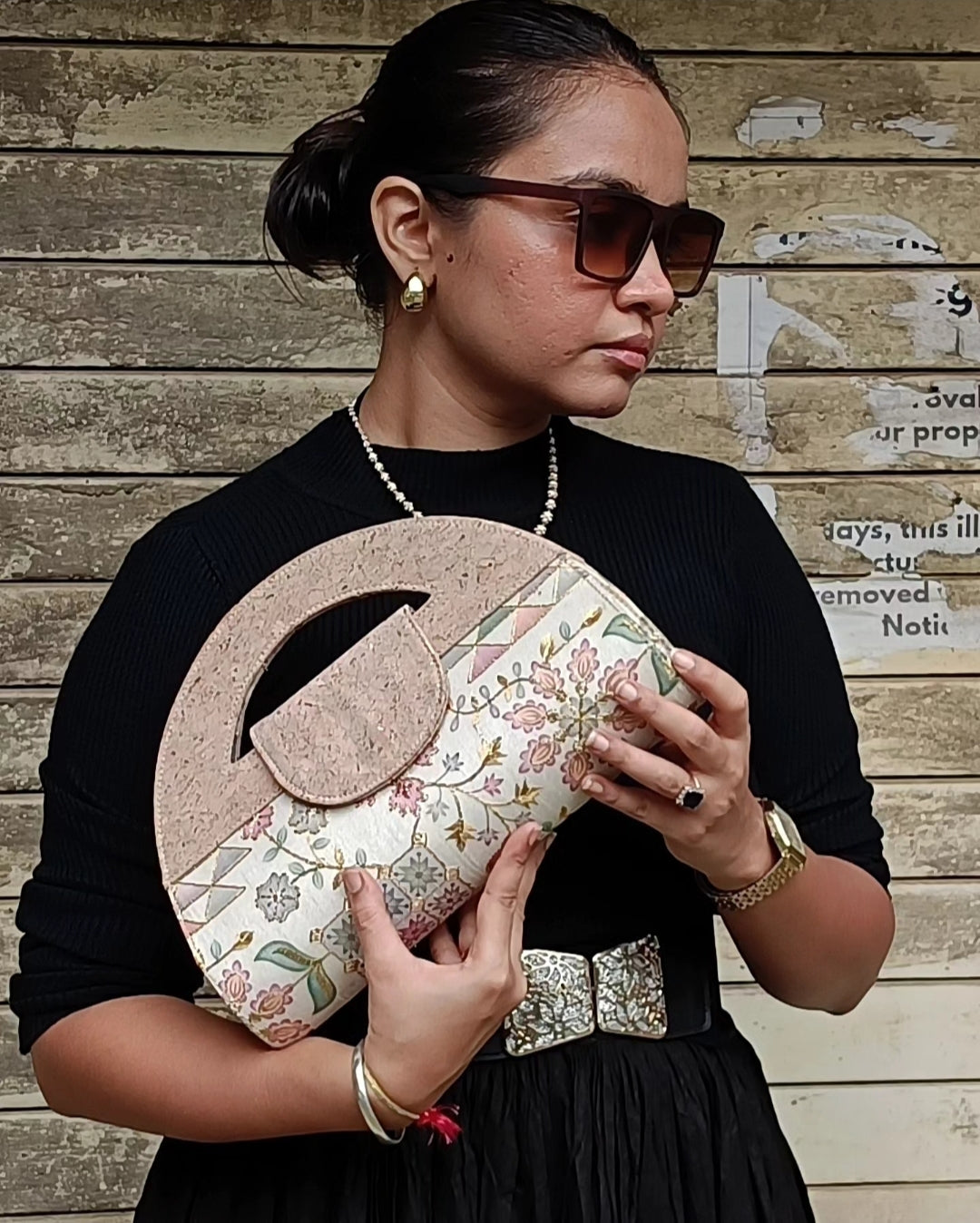 Verde Carvi Cork Handbag