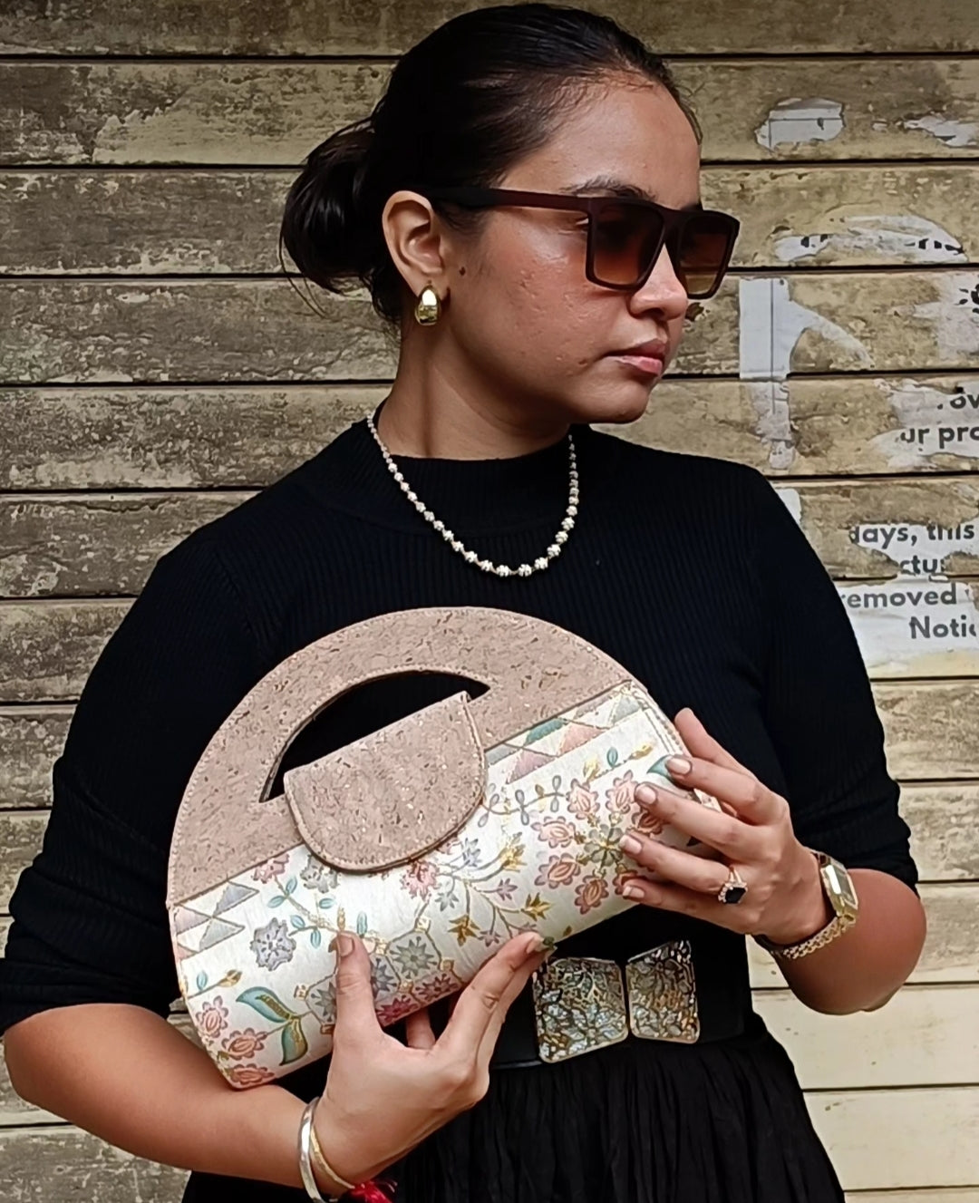 Verde Carvi Cork Handbag