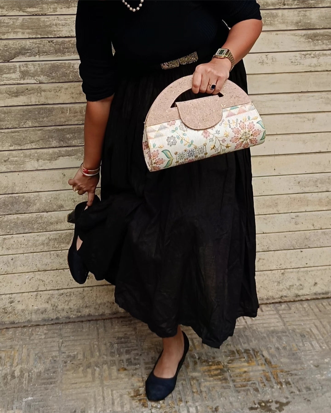 Verde Carvi Cork Handbag