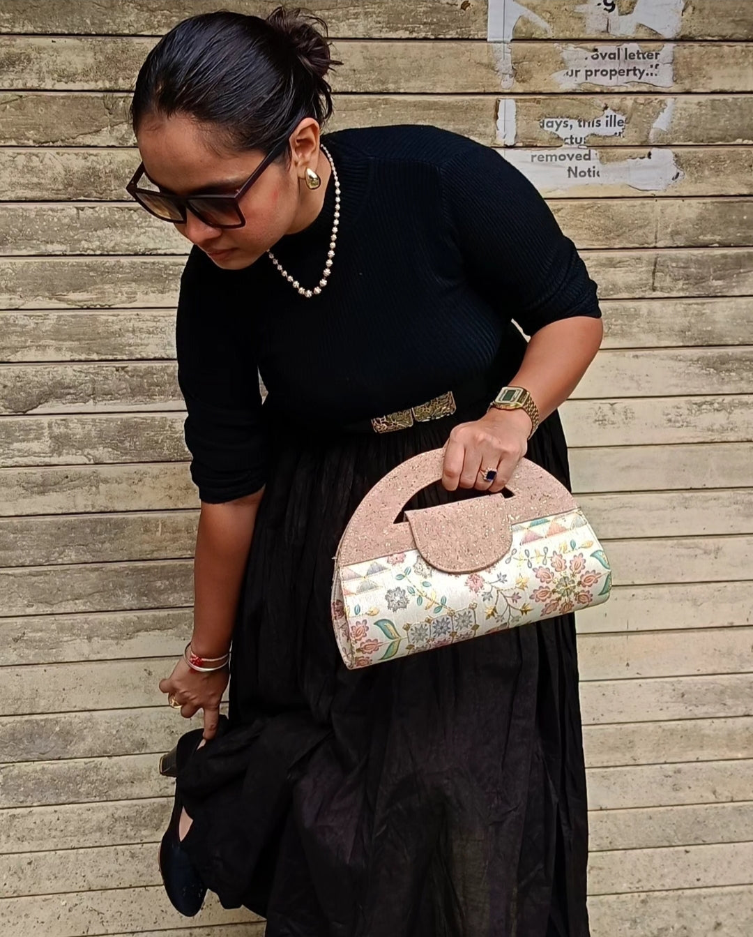 Verde Carvi Cork Handbag