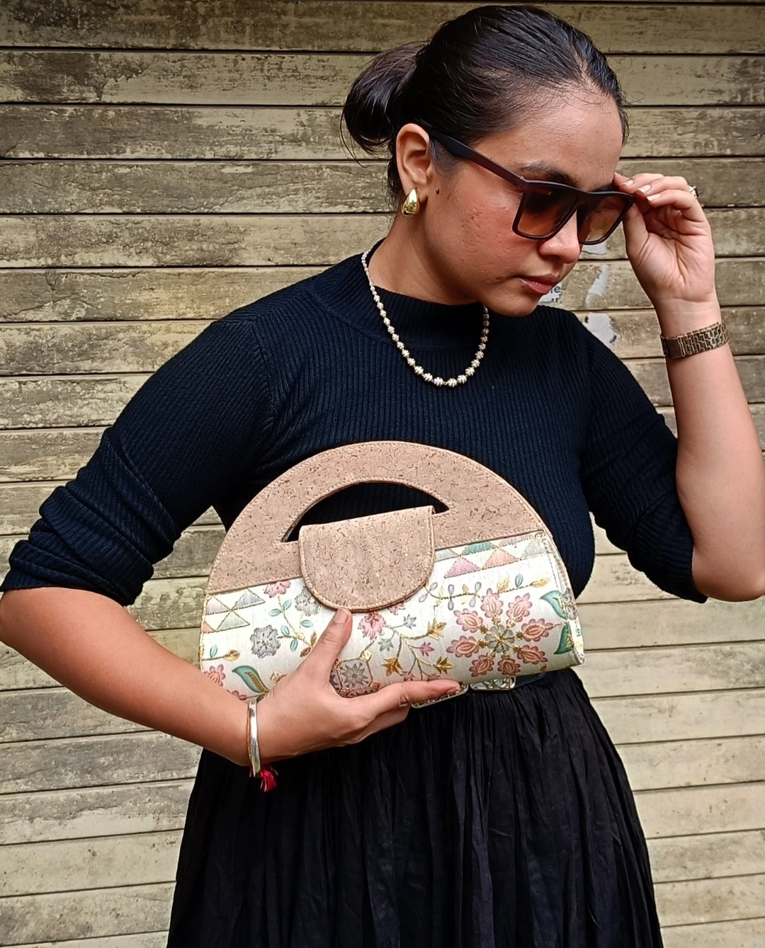 Verde Carvi Cork Handbag