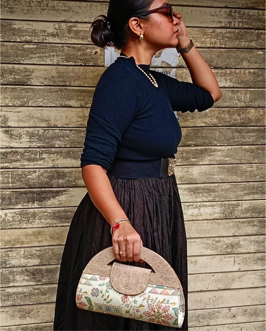 Verde Carvi Cork Handbag