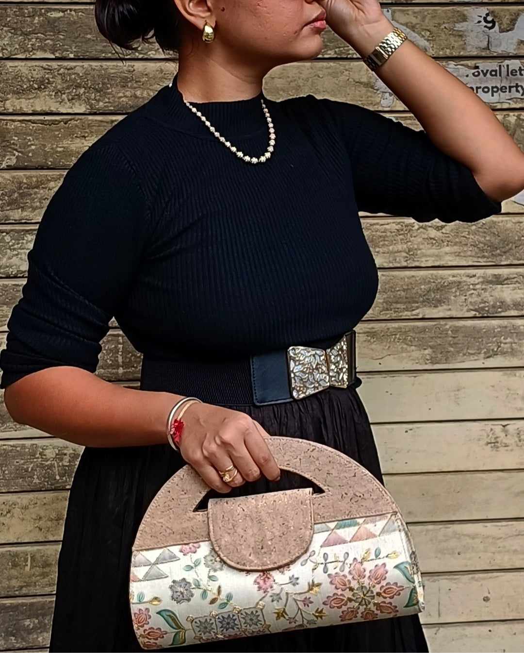 Verde Carvi Cork Handbag