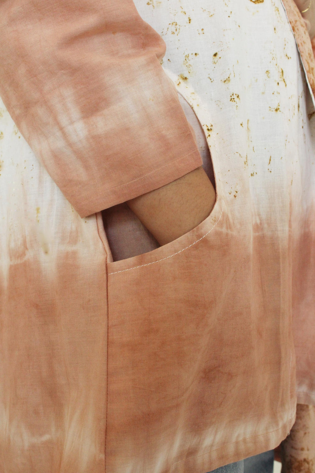 Bageeya "Sunrise Serenade " Organic Cambric jacket | Crafted with Sacred Temple Marigolds and ayurvedic herbs| Detailed with Tessals