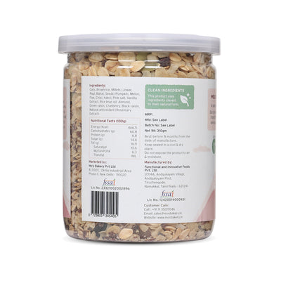 Mo's Millet Muesli Berry Nut Crunch 90% whole grain & protein rich