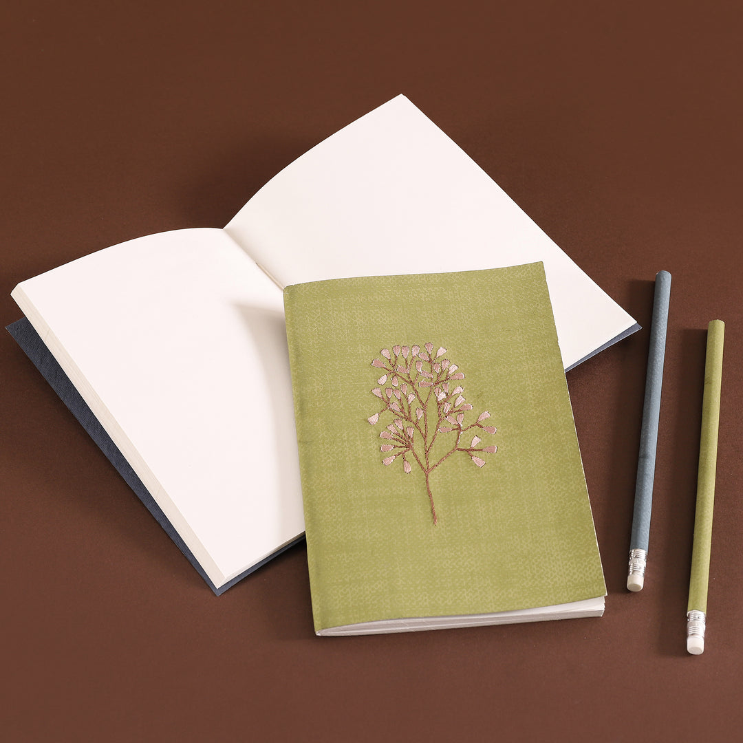 Embroidered Notebook  Gift Set