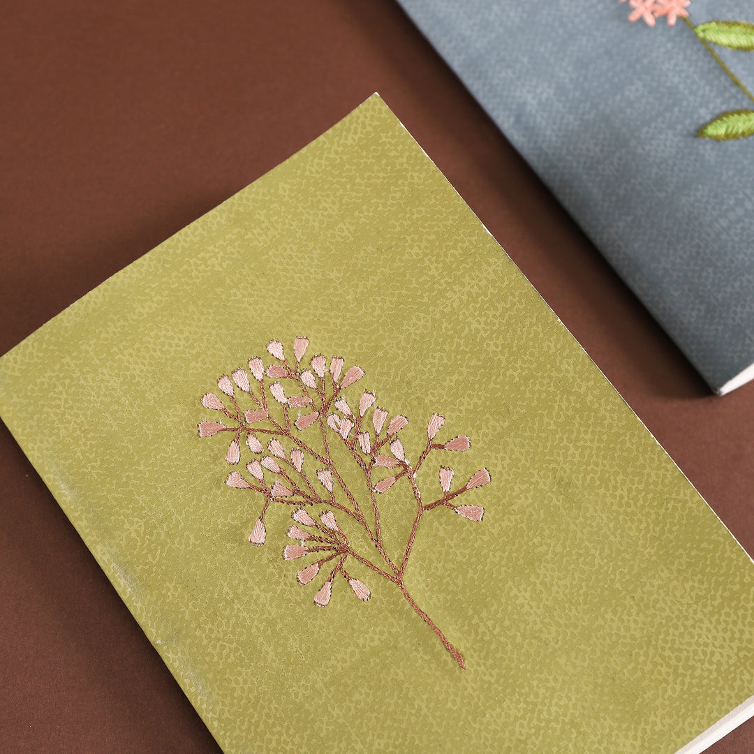 Embroidered Notebook  Gift Set