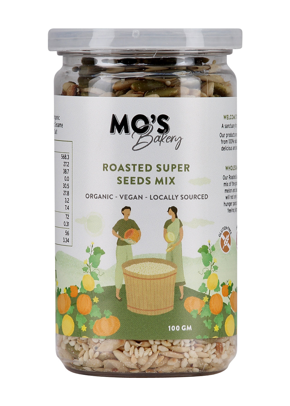 Mo's Bakery Roasted Super Seeds Mix vegan & gluten free