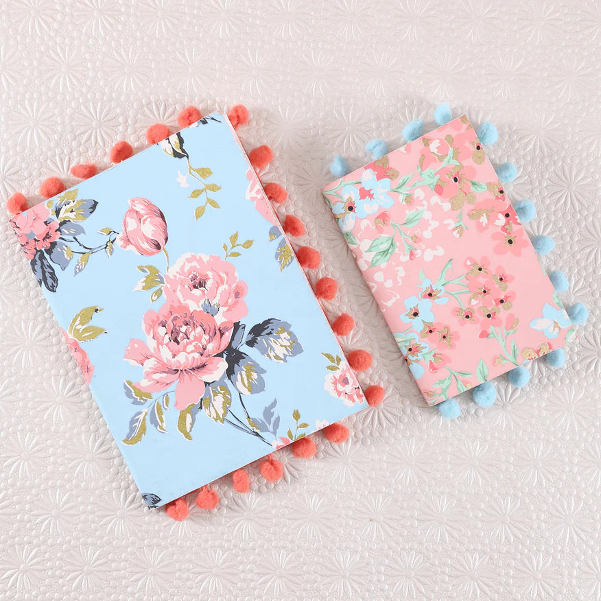 Bloom Pompom Notebook (Set of 2)