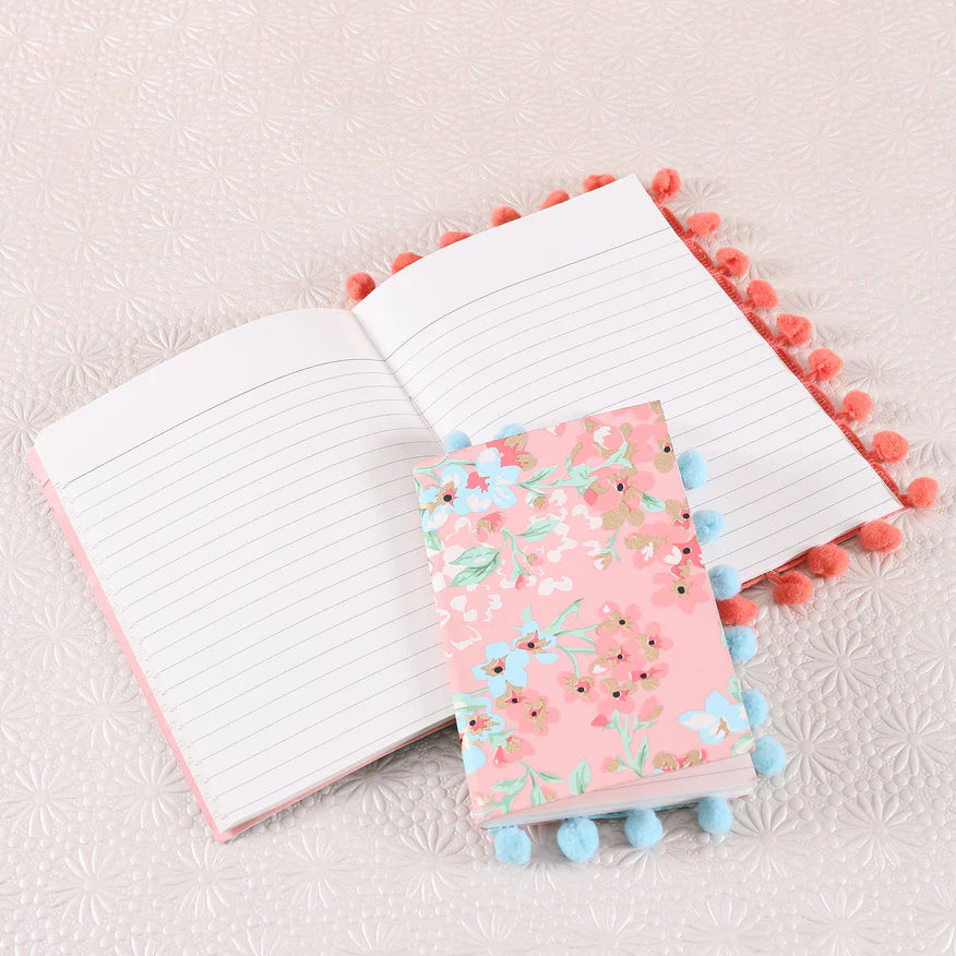 Bloom Pompom Notebook (Set of 2)
