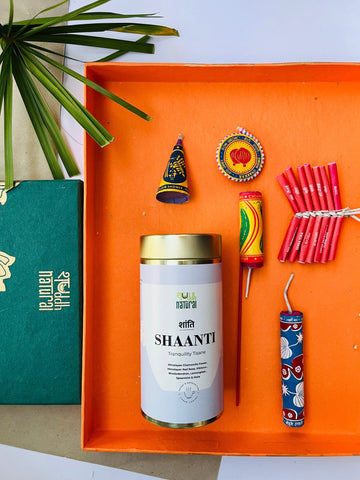 Shuddh Natural Festive Diwali gift hamper I tea I seed (plantable) patakha set of 5