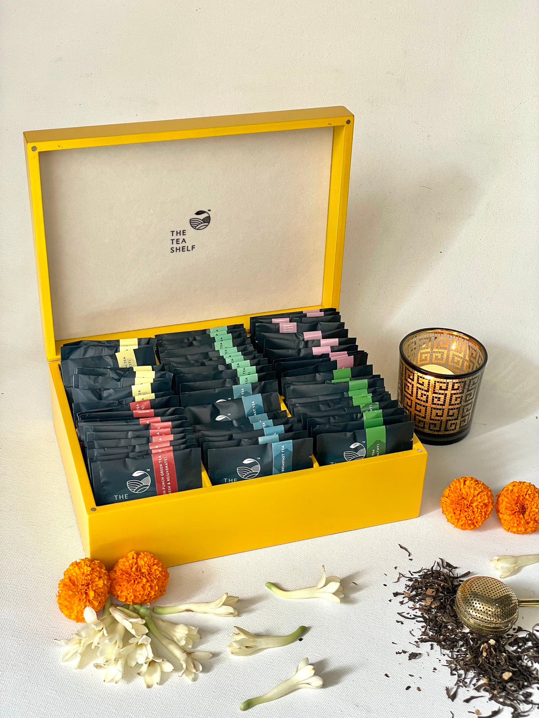 Tea Chest - Tea Gift Box |Pack of 60| Yellow