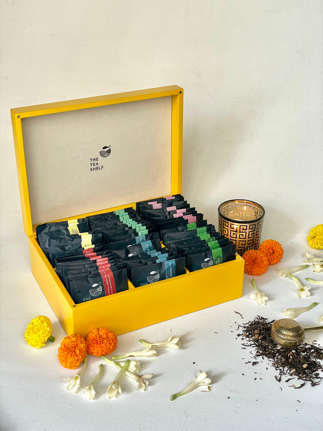Tea Chest - Tea Gift Box |Pack of 60| Yellow
