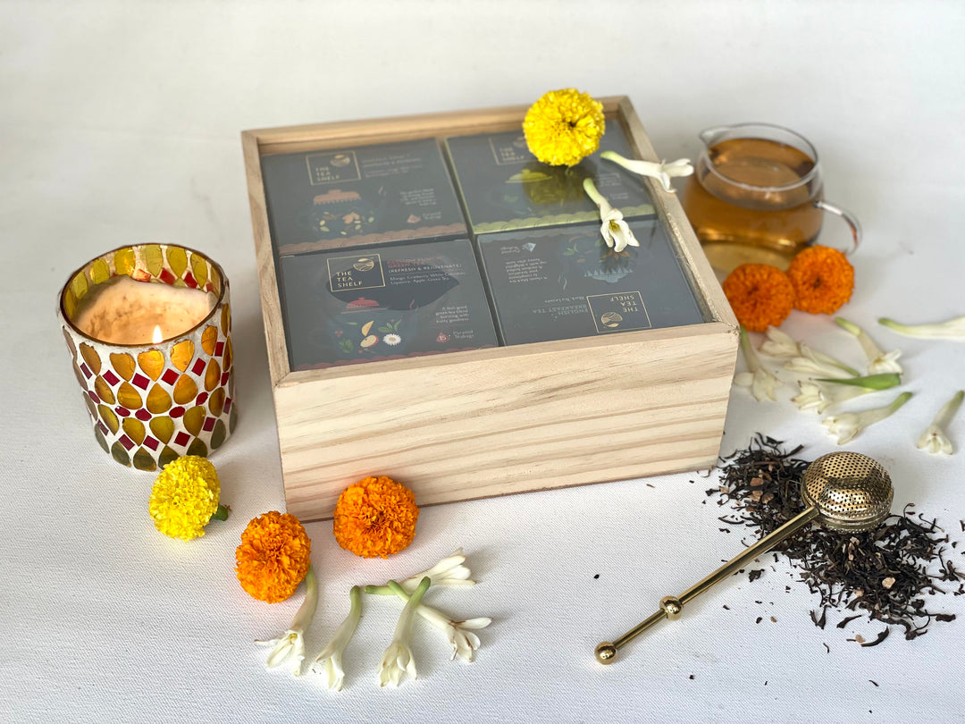 The Tea Shelf Slider Box | Set of 4