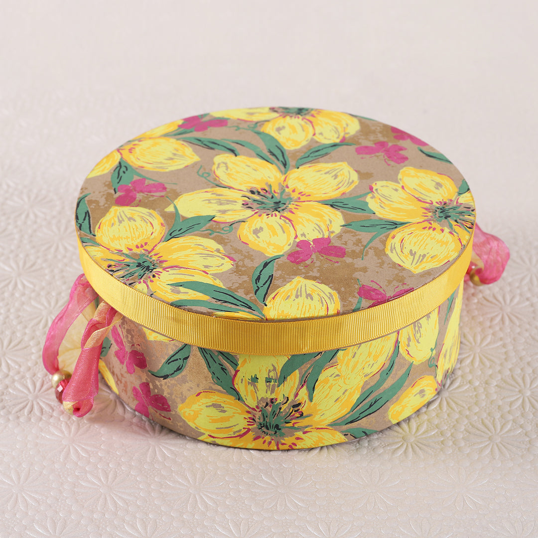 Phulwari Round Gift Box - 1 pc