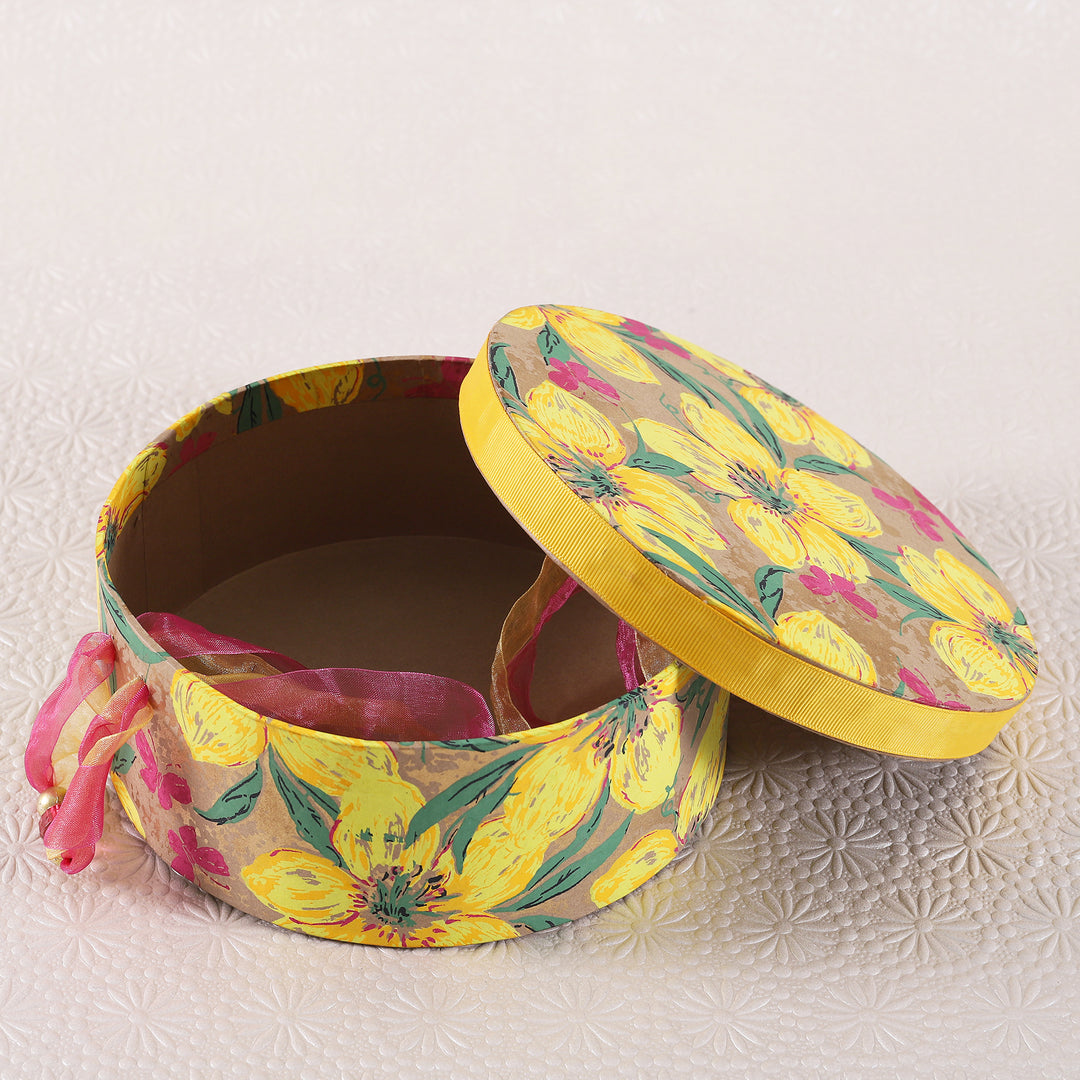 Phulwari Round Gift Box - 1 pc