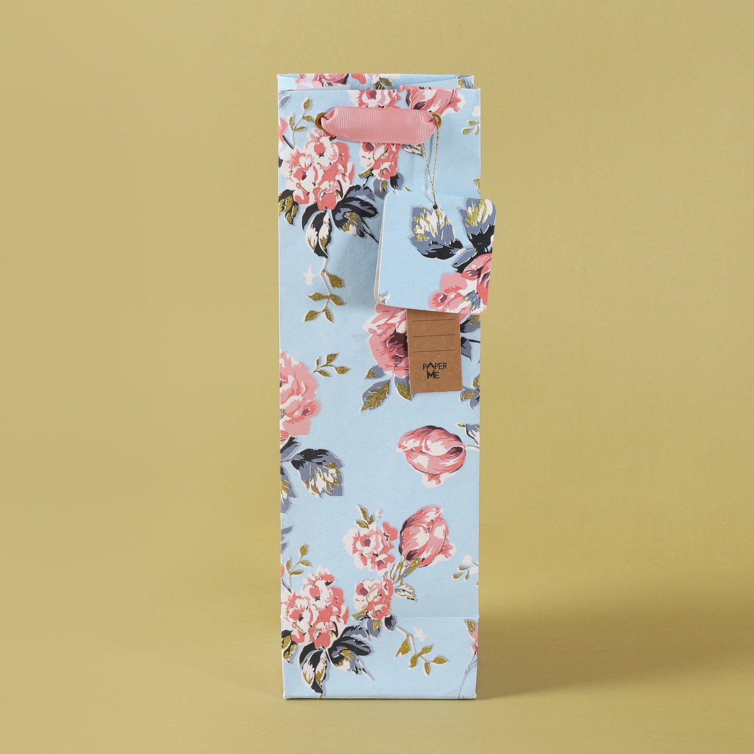Bloom  Rose Wine Gift Bag - 3 pc