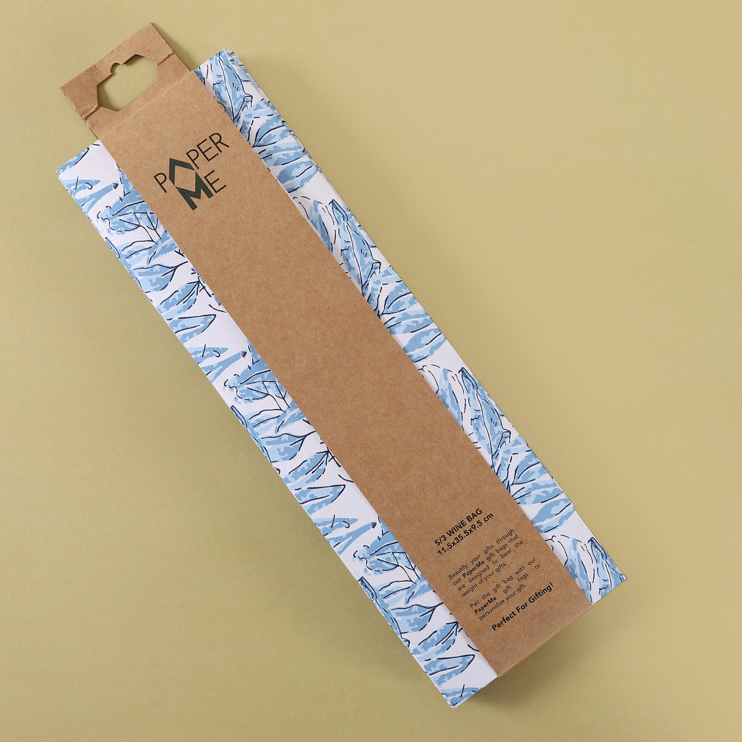 Neelanchal Leaves Wine Bag - 3 pc