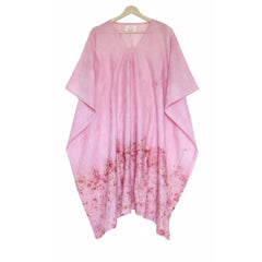 Bageeya “Pankhudi” Natural Dyed Pure Mul Ethereal kaftan | Crafted with Lac and Marigold