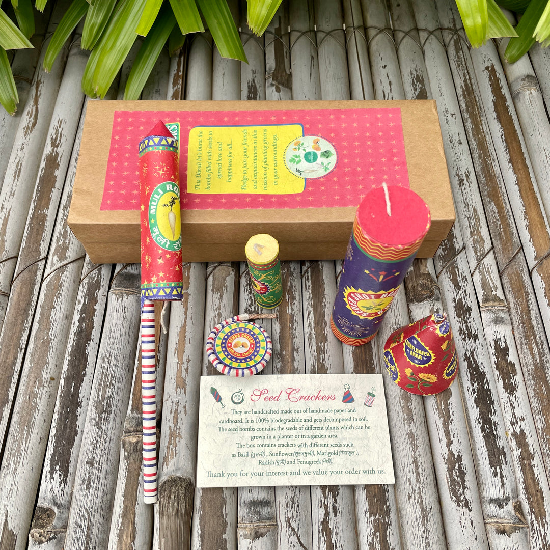 Sow and Grow Plantable Seed Crackers: Set of 5 with 5 varieties of seeds