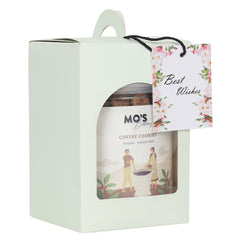 Mo's Bakery Sugarfree Coffee Cookies Blue Gift Box