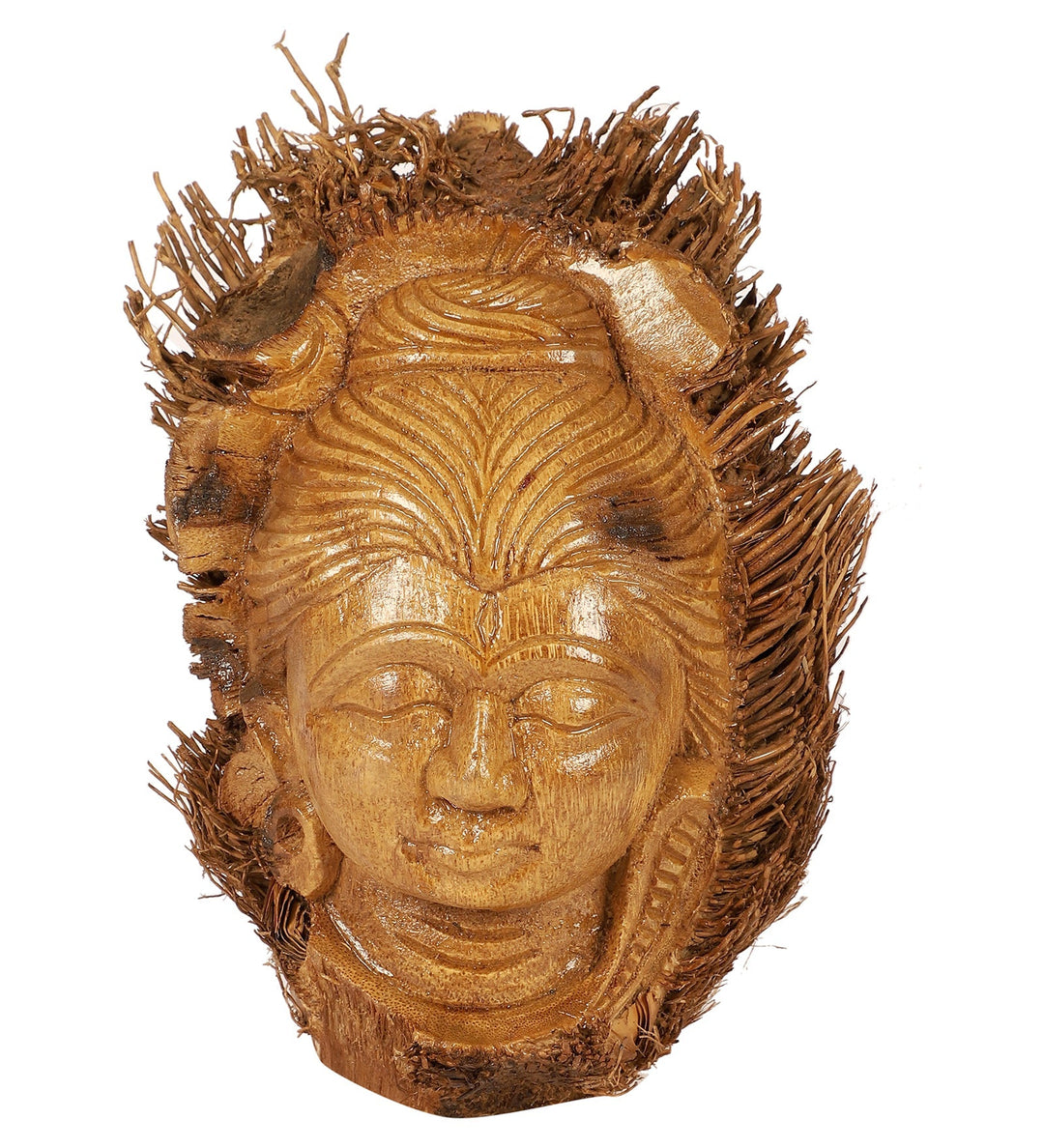 SILPAKARMAN Hand-carved Bamboo Root Idol - Shiva