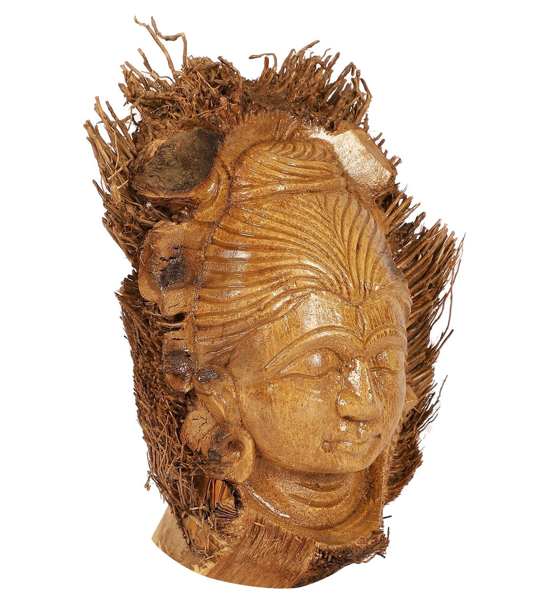 SILPAKARMAN Hand-carved Bamboo Root Idol - Shiva
