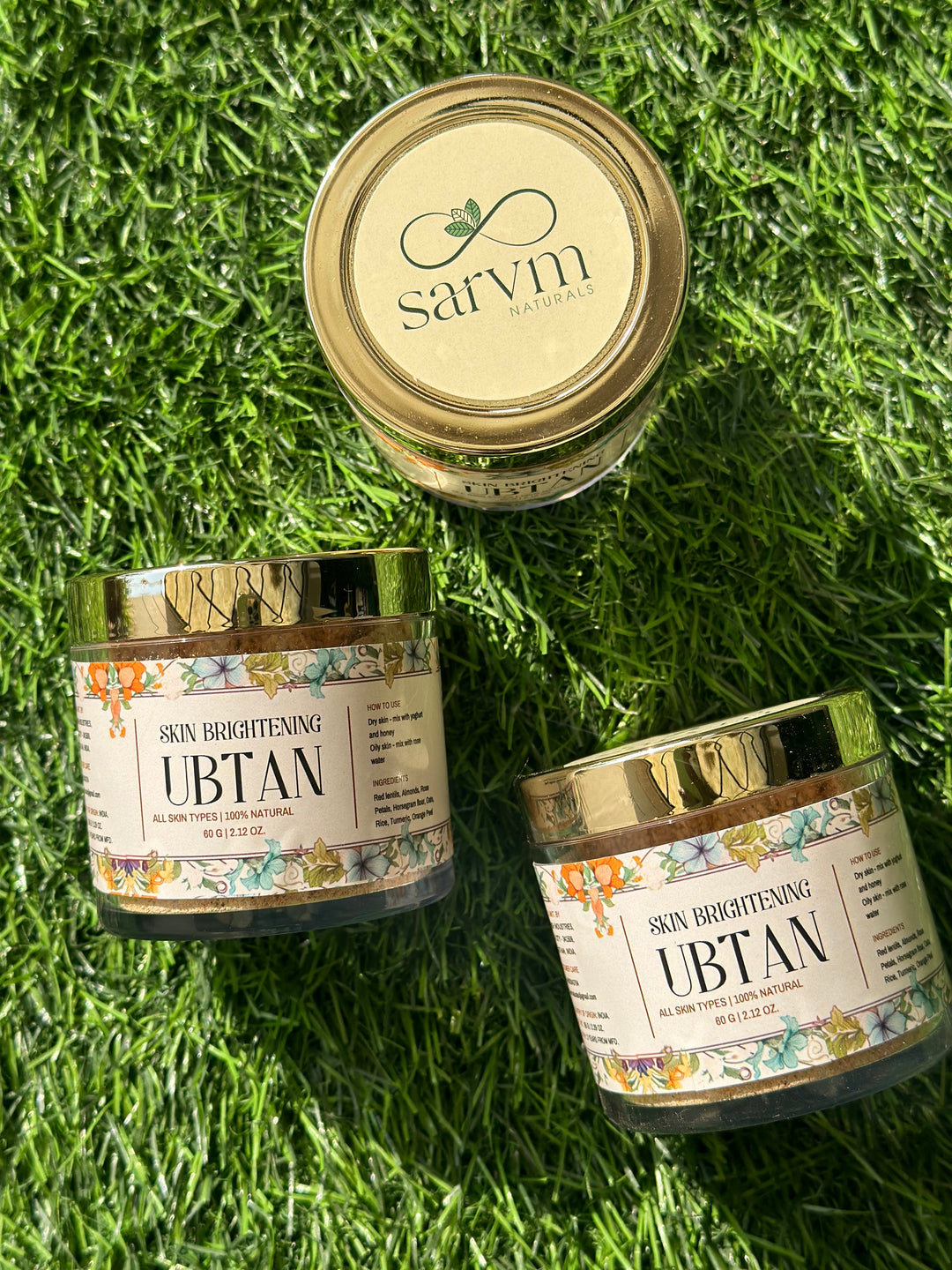 Sarvm Naturals Skin Brightening Ubtan Powder 60 gm