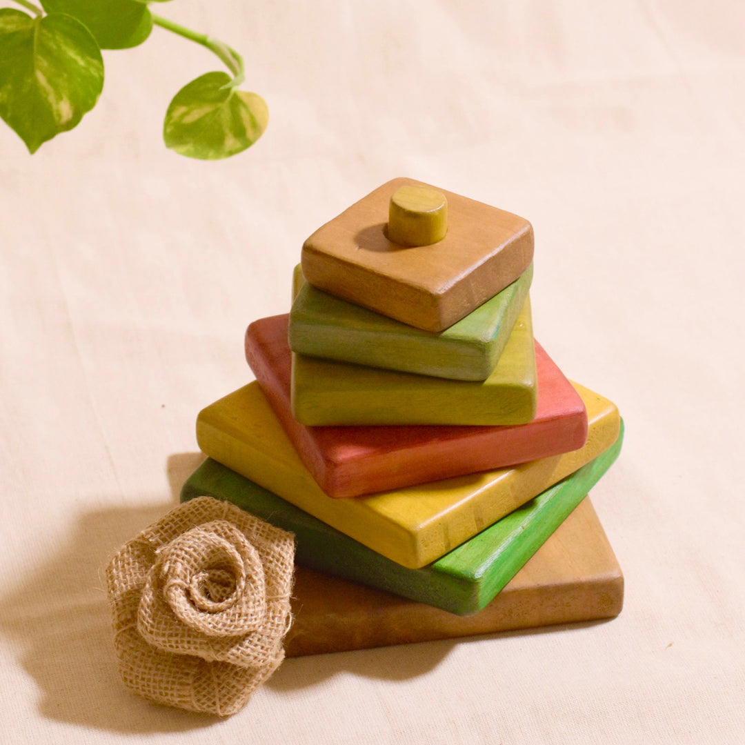Scrapshala Tree buddy stacking game | multicolor | 7 pieces | 1 to 3 years old | chemical-free