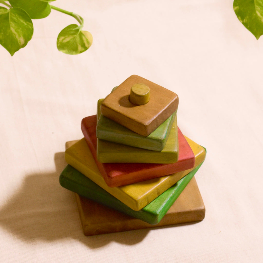 Scrapshala Tree buddy stacking game | multicolor | 7 pieces | 1 to 3 years old | chemical-free