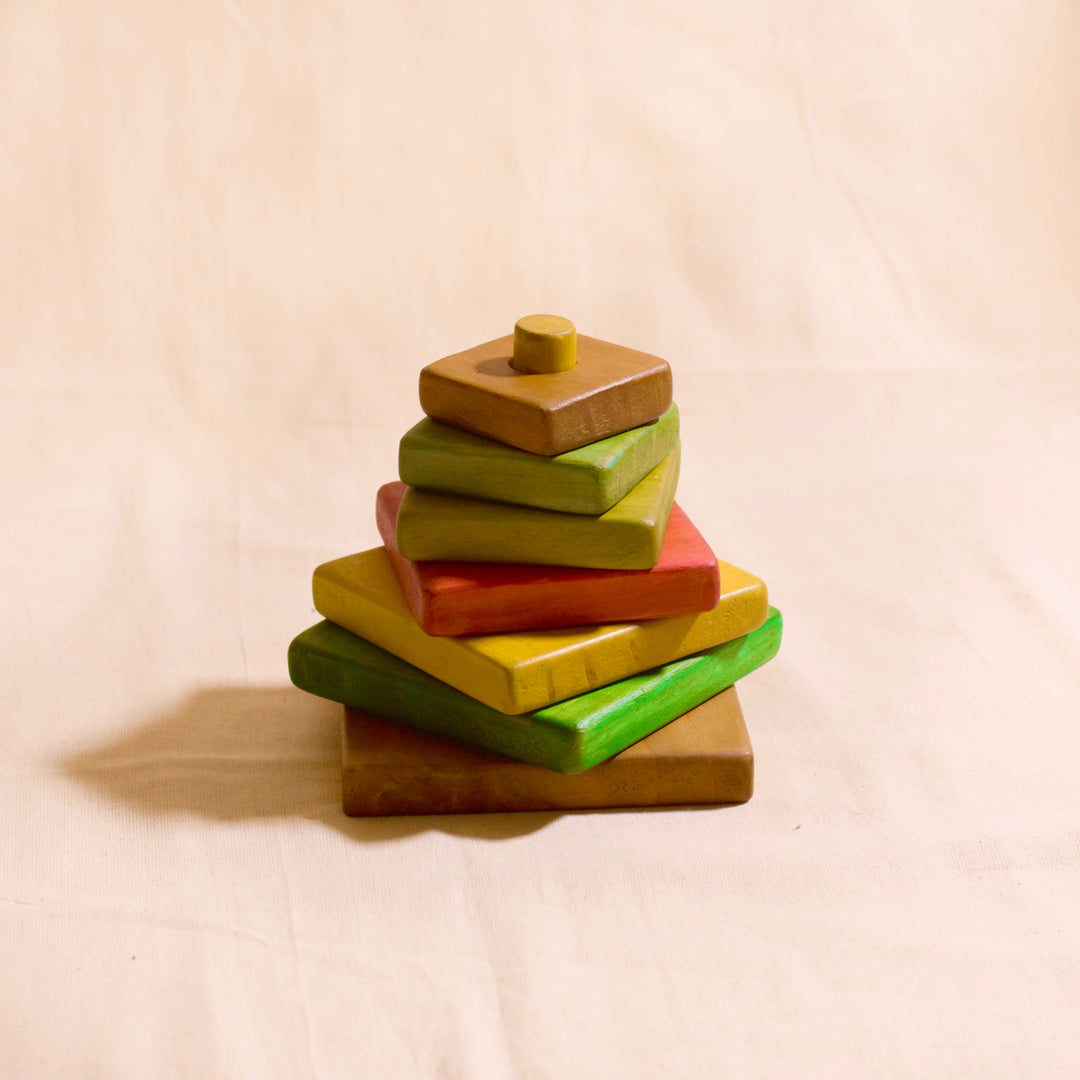 Scrapshala Tree buddy stacking game | multicolor | 7 pieces | 1 to 3 years old | chemical-free