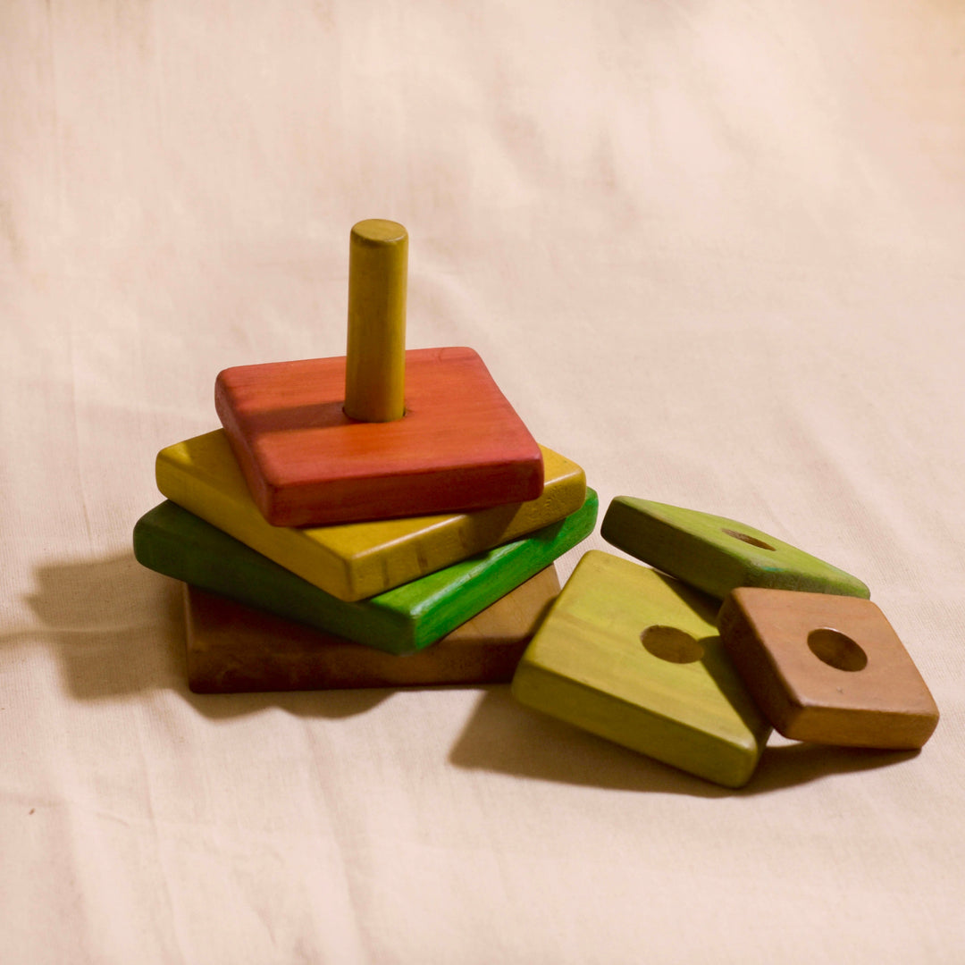 Scrapshala Tree buddy stacking game | multicolor | 7 pieces | 1 to 3 years old | chemical-free