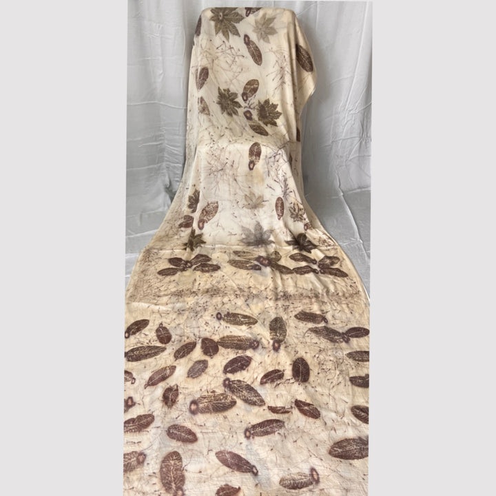 Leysha Bemberg Satin Silk Guava Saree