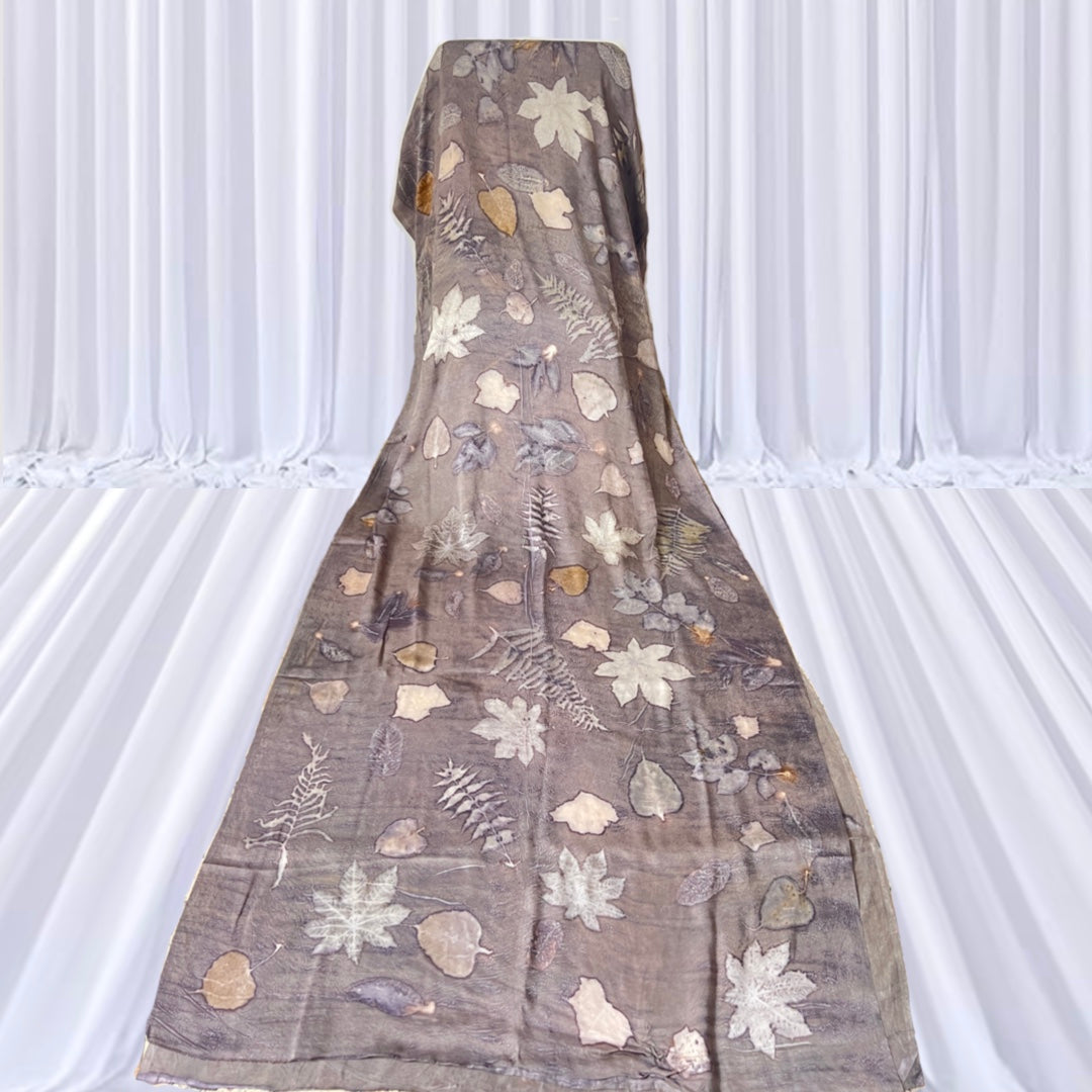 Leysha Bemberg Satin Silk Shadow Saree