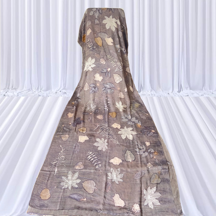 Leysha Bemberg Satin Silk Shadow Saree