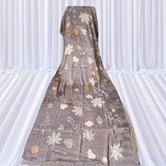 Leysha Bemberg Satin Silk Shadow Saree