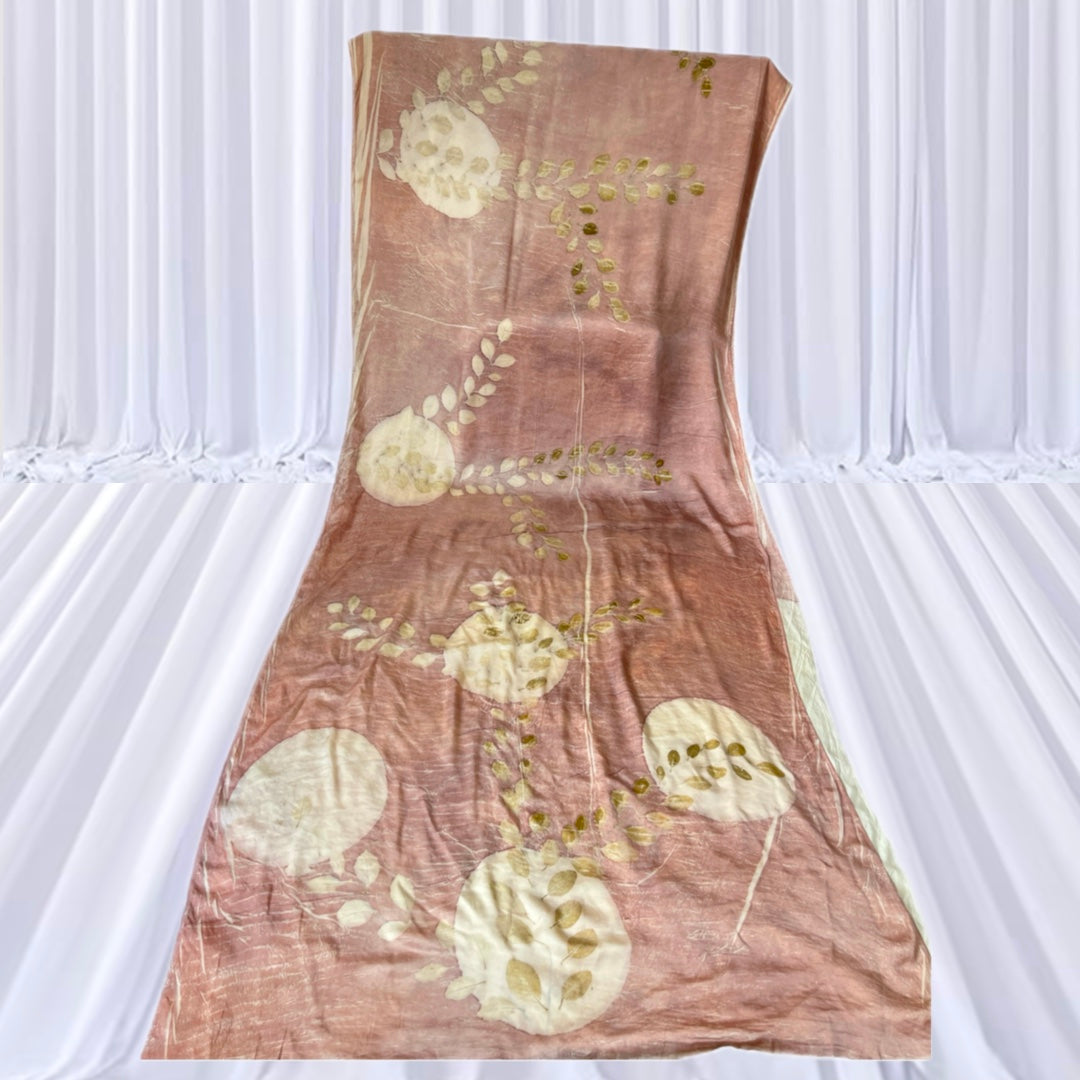 Leysha Bemberg moon and bush saree