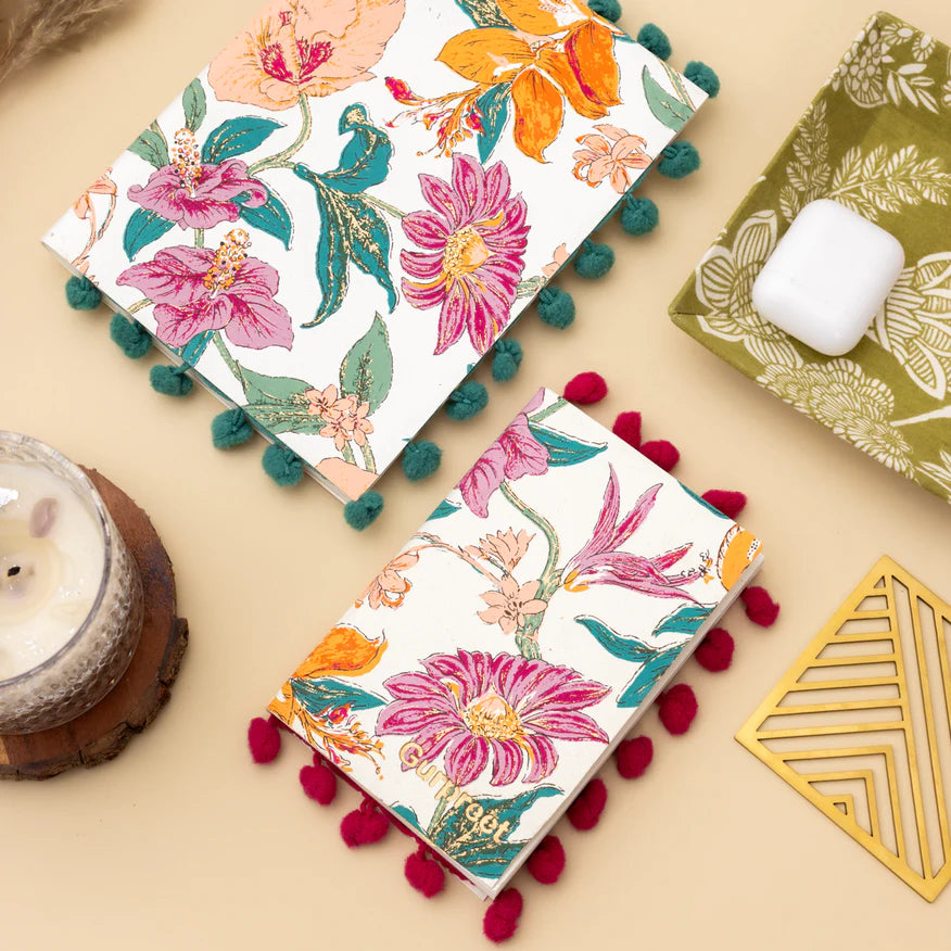 Bahar Pompom Notebook (Set of 2)