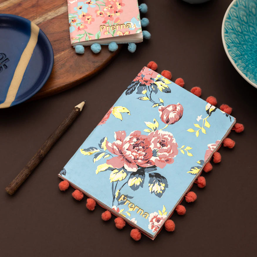 Bloom Pompom Notebook (Set of 2)