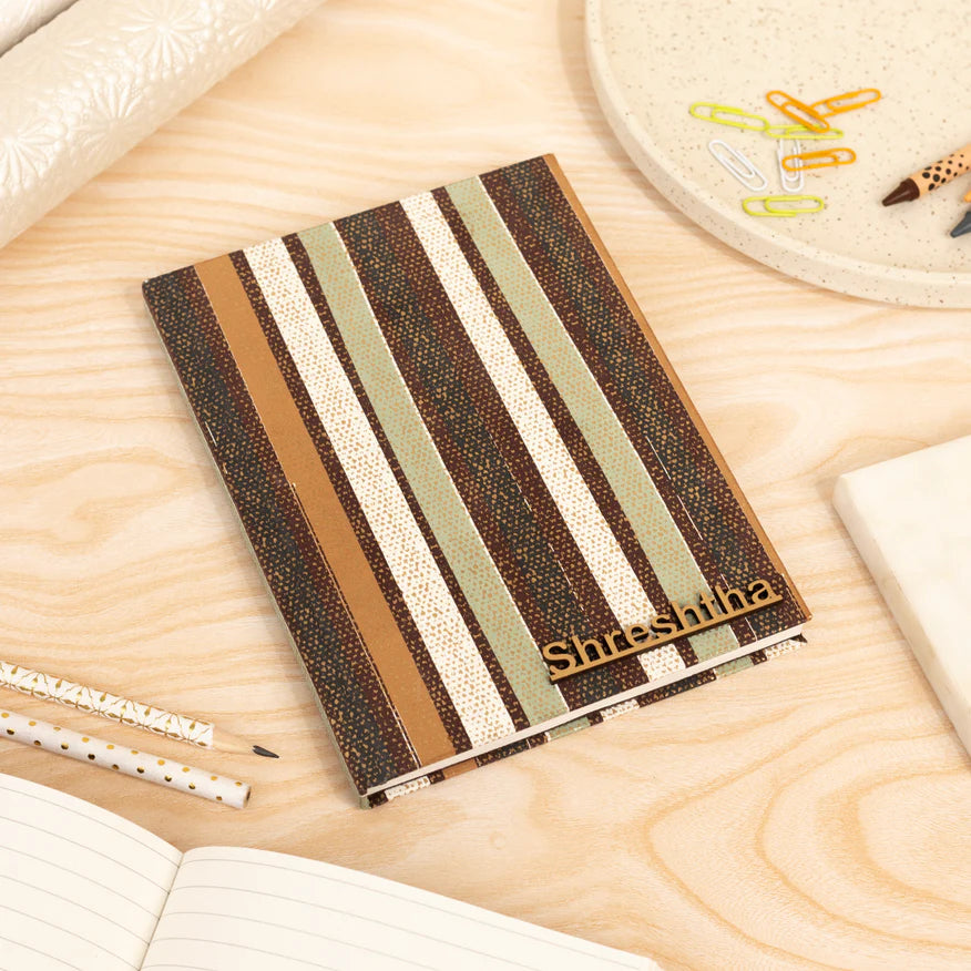 Brown Story Hardbound Notebook - 1 pc