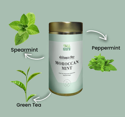 Mint lover I green tea I calming I energising I 75 gms I Moroccan mint