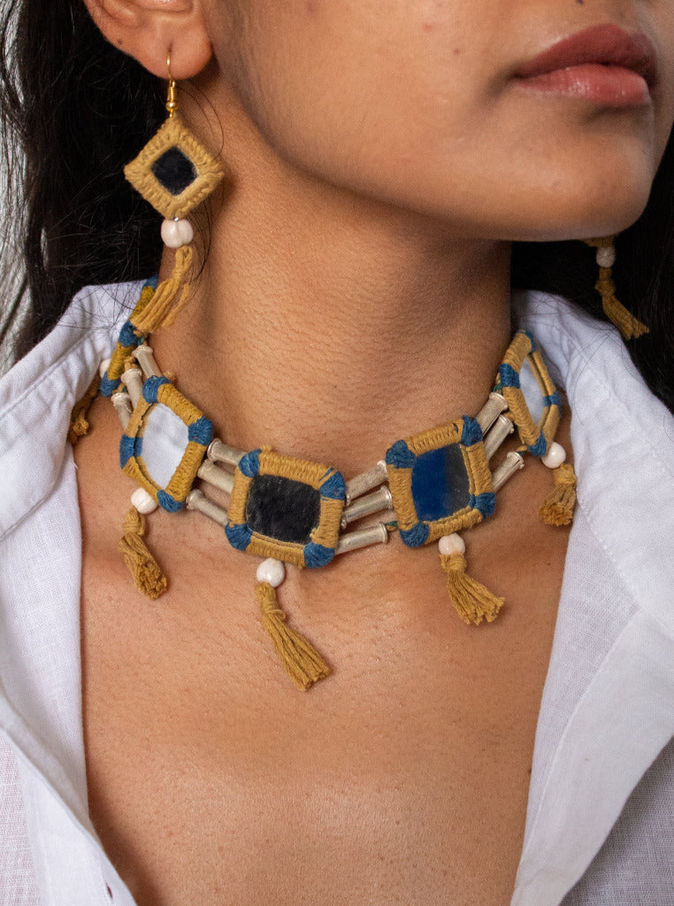 The Santra Project Lambani Choker with Earrings