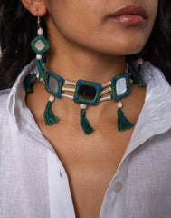The Santra Project Lambani Choker with Earrings